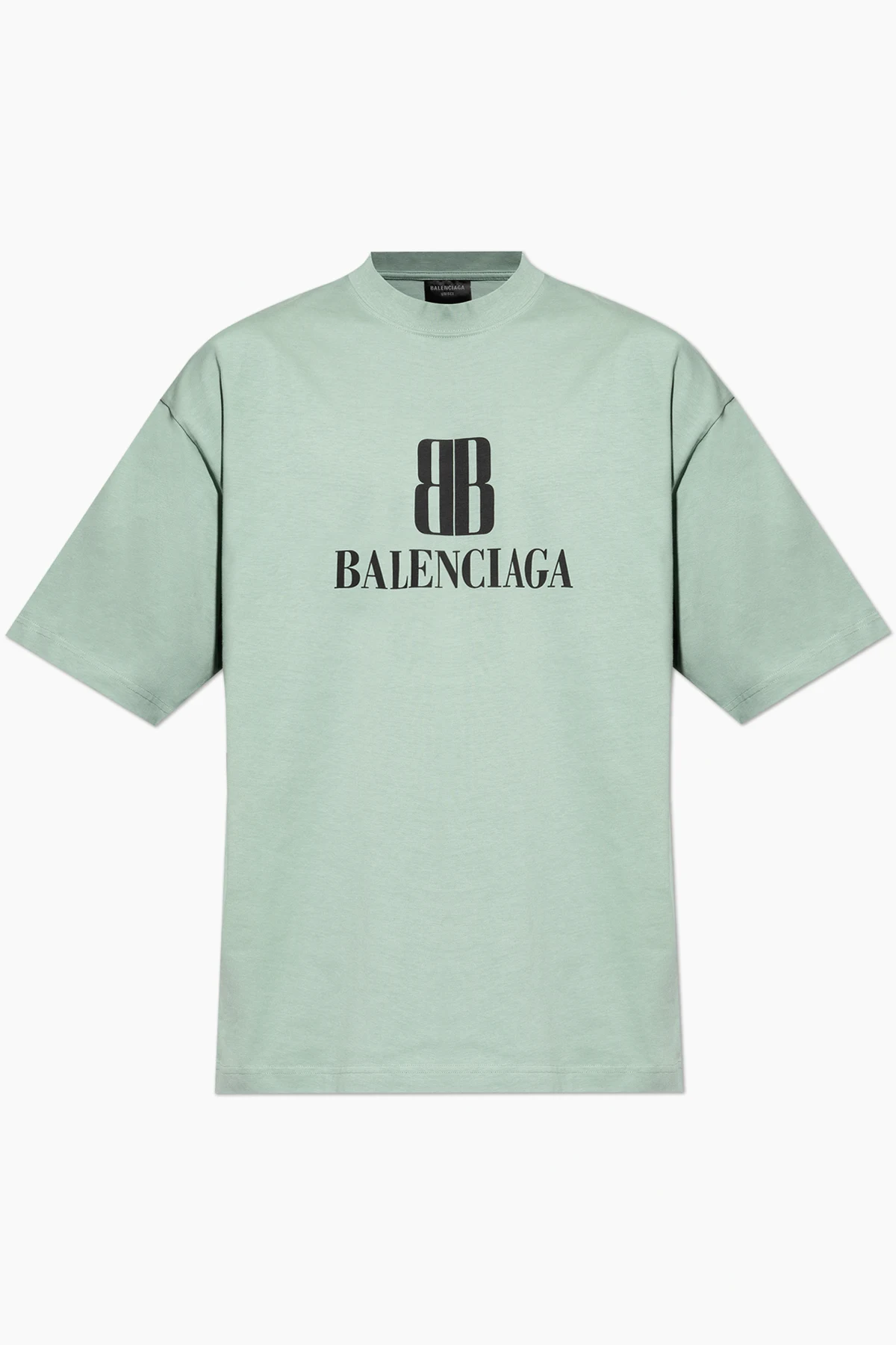 GREEN T-shirt with printed logo