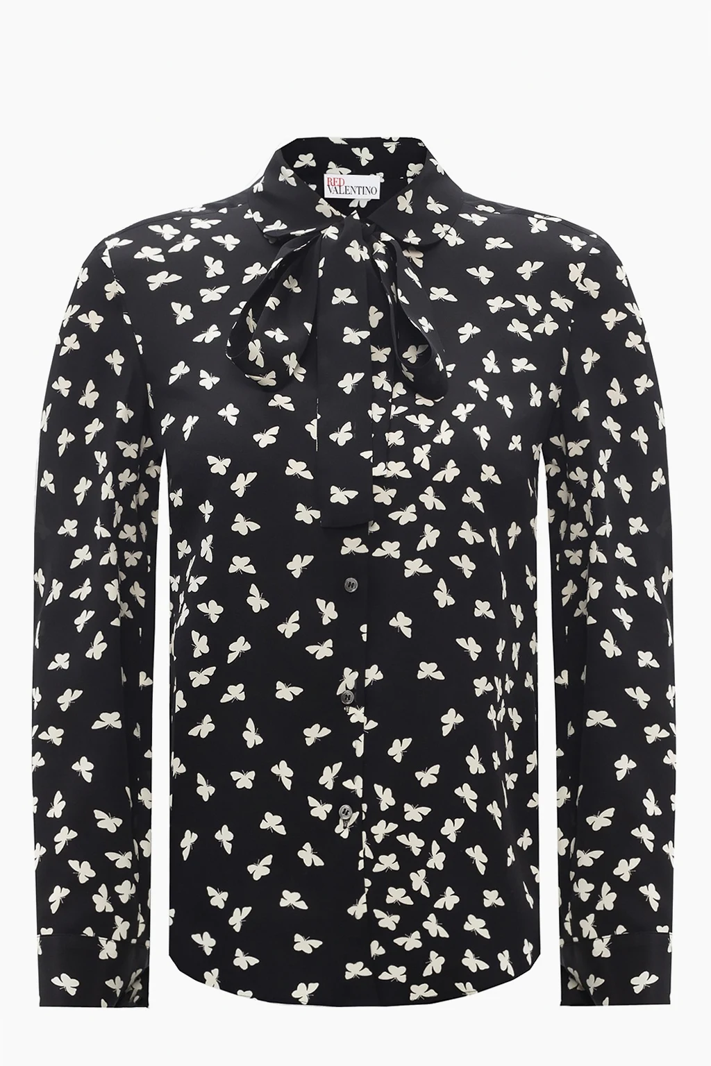 Butterfly-printed shirt