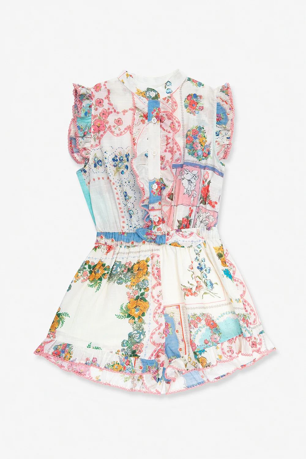 Jumpsuit with floral motif