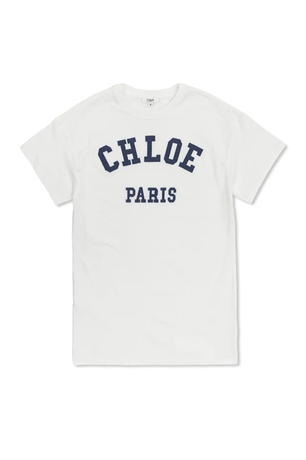 WHITE T-shirt with logo