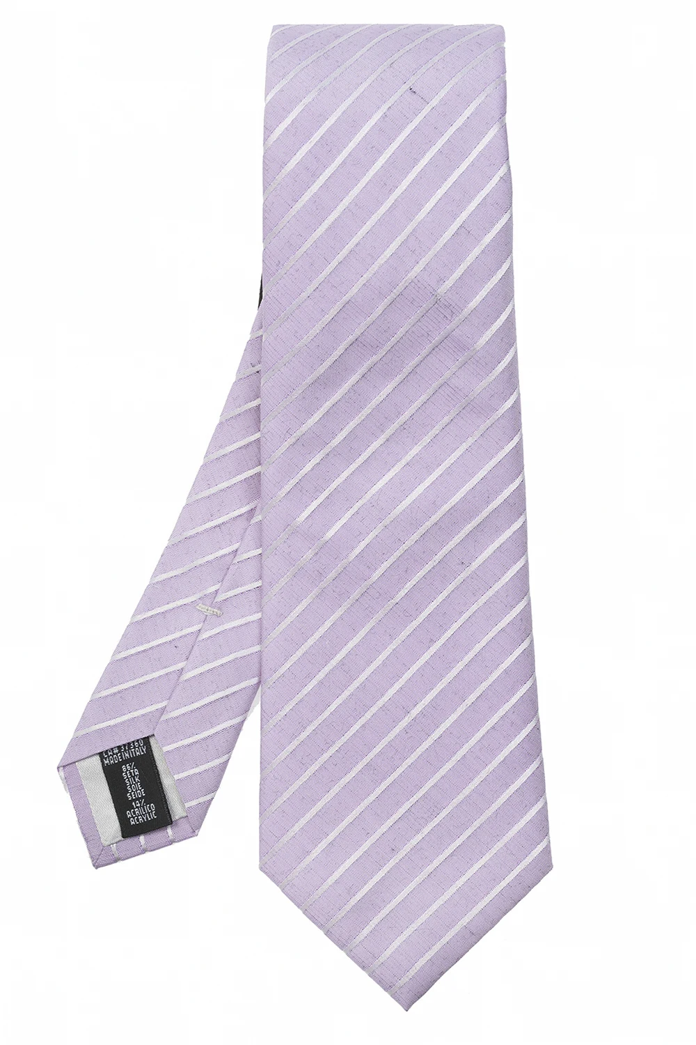 Silk tie with logo