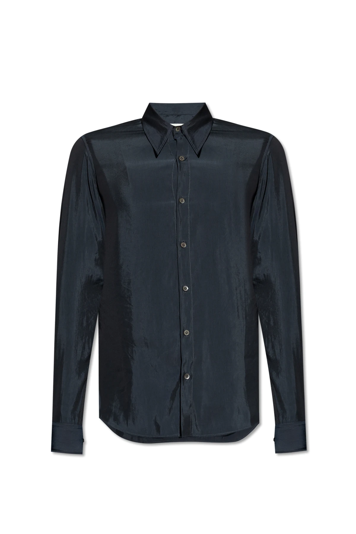 Shirt with a shiny finish