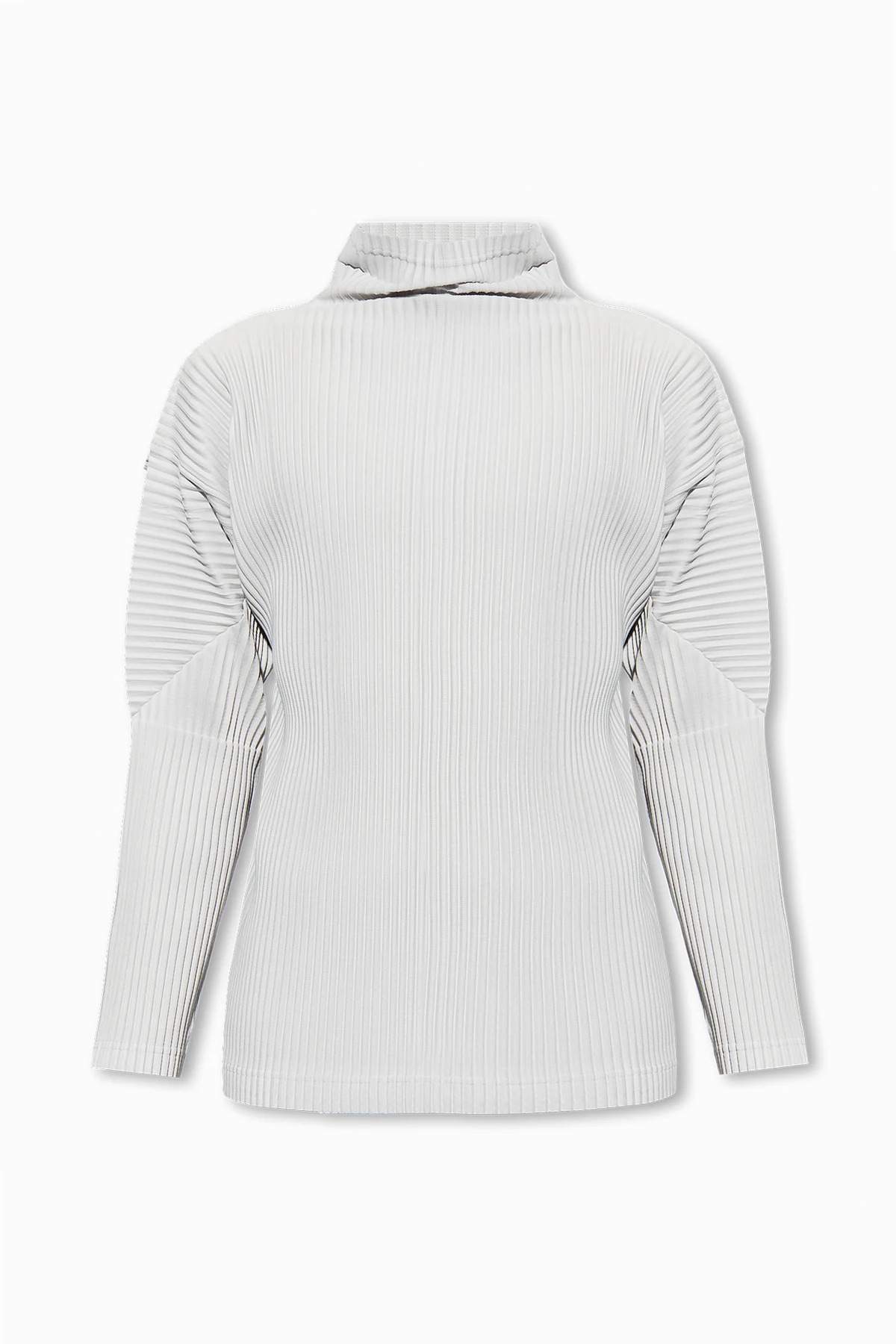 Pleated turtleneck sweater