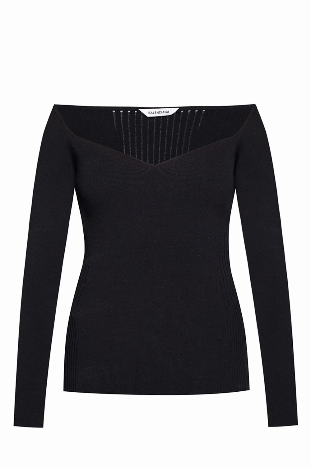 Top with decorative neckline