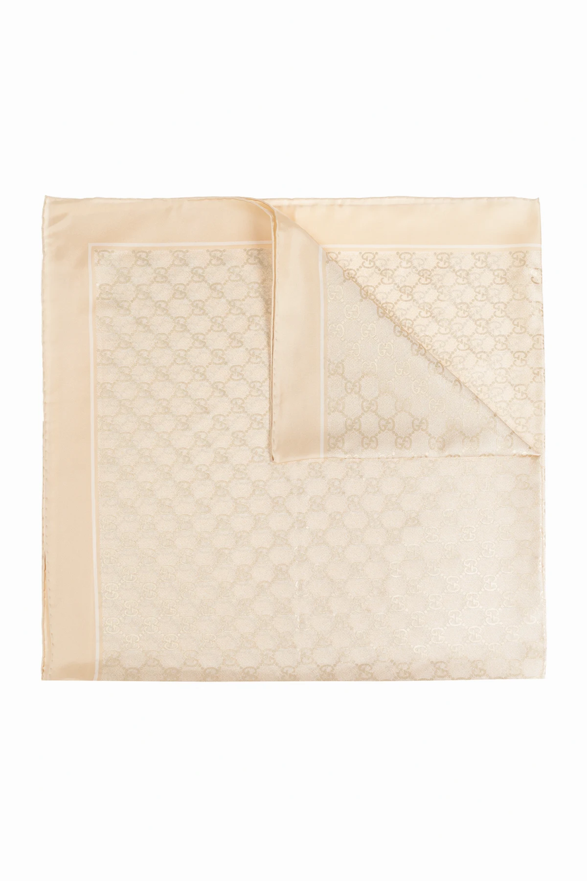 cream Silk scarf
