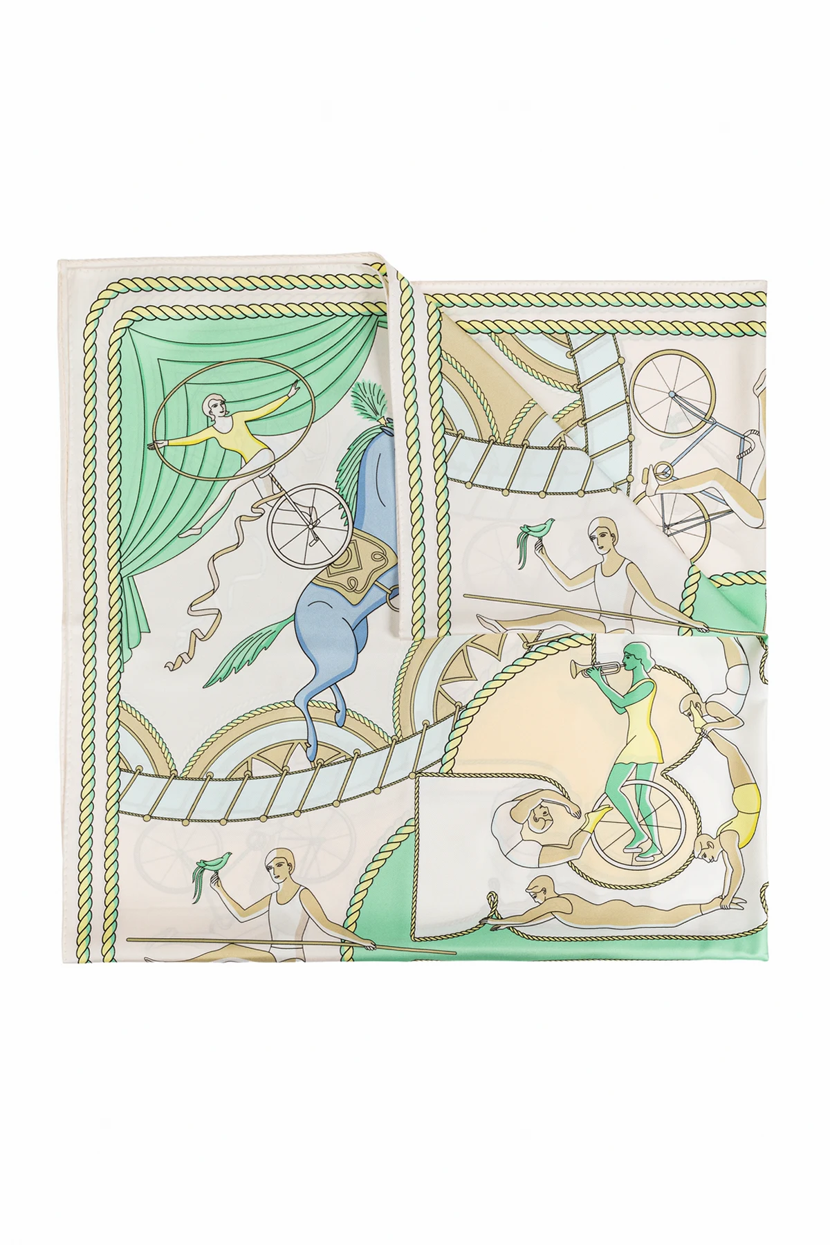 Silk scarf with print