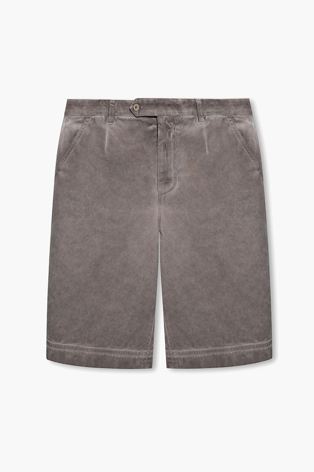 Cotton shorts with vintage effect