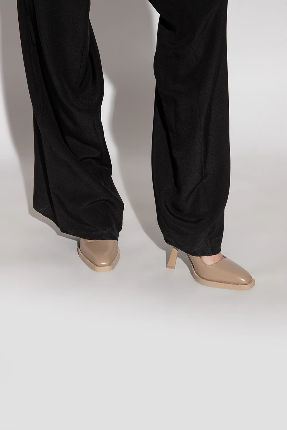 ‘Anser’ leather stiletto pumps