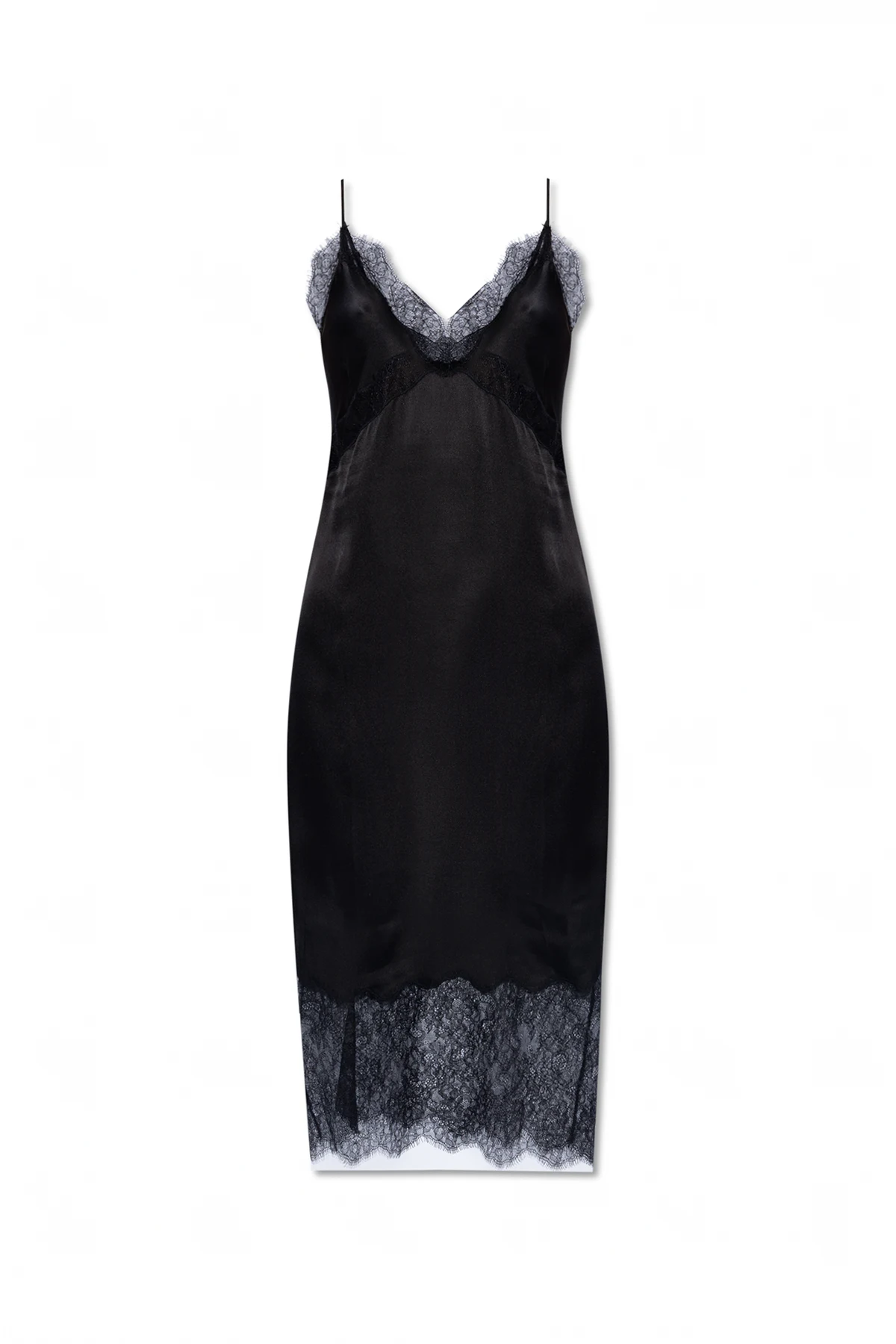 Satynowa sukienka na ramiączkach ‘Amelie’