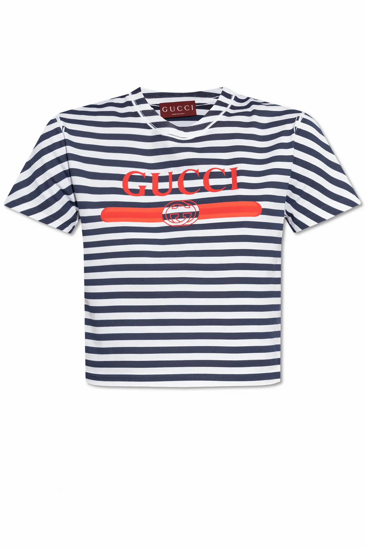 T-shirt ze wzorem w pasy