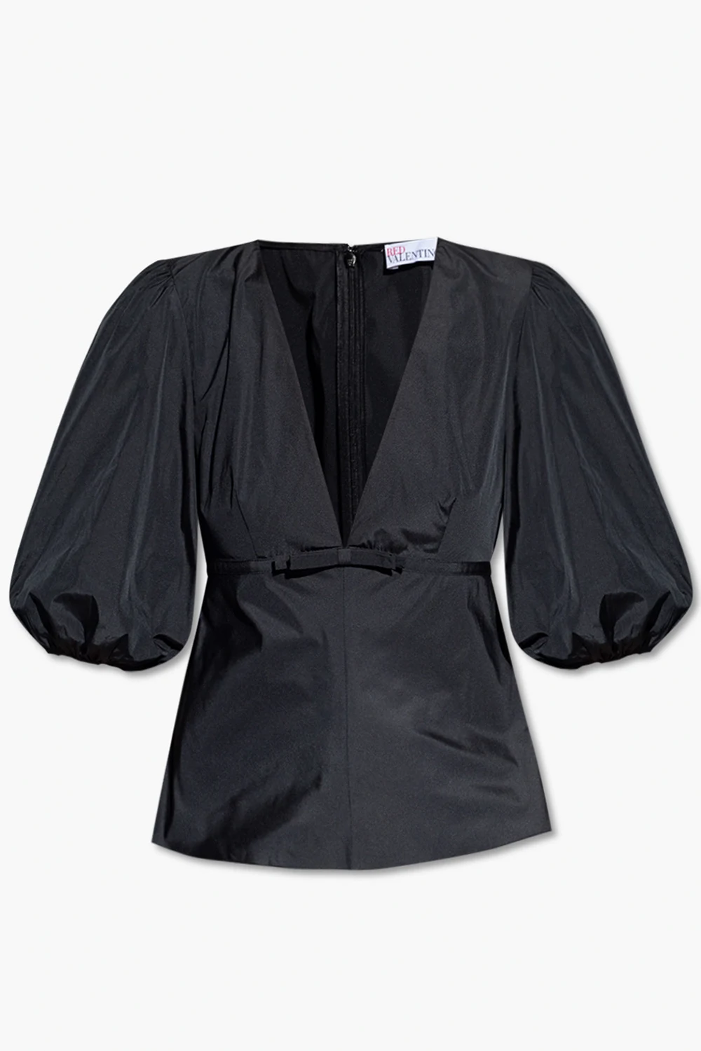 Top z bufiastymi rękawami