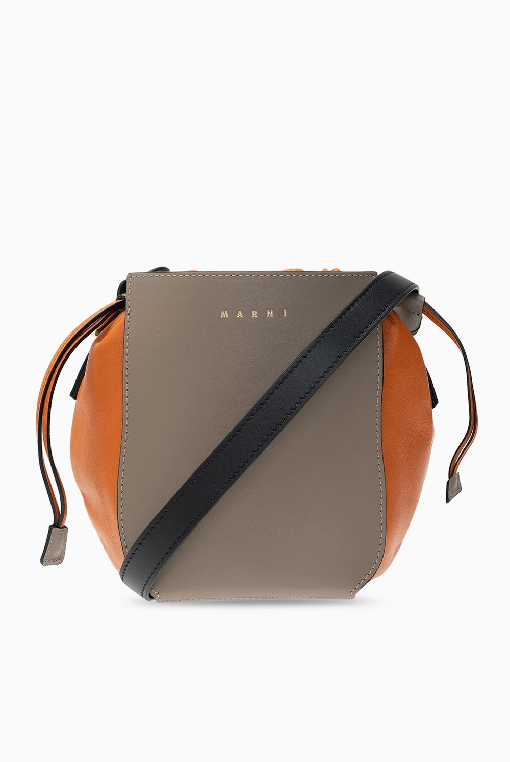 Bucket bag with logo