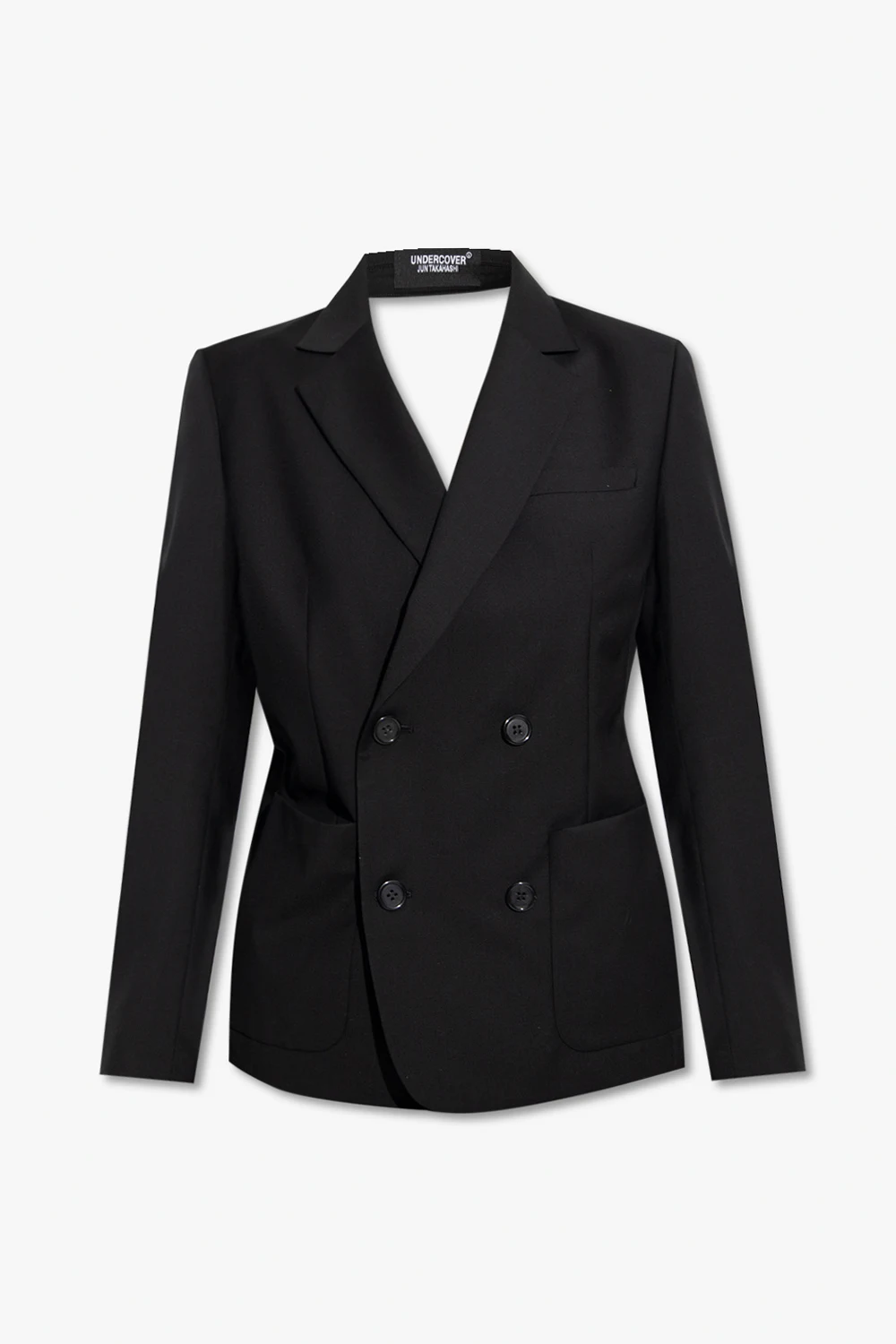 Double-breasted wool blazer