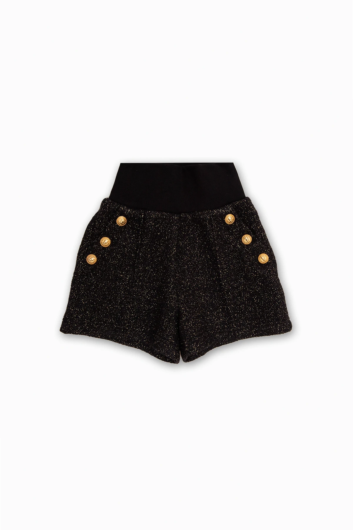 Szorty z lureksową nicią