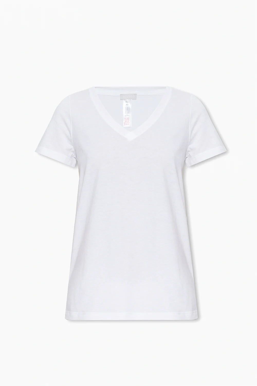 T-shirt z dekoltem w serek