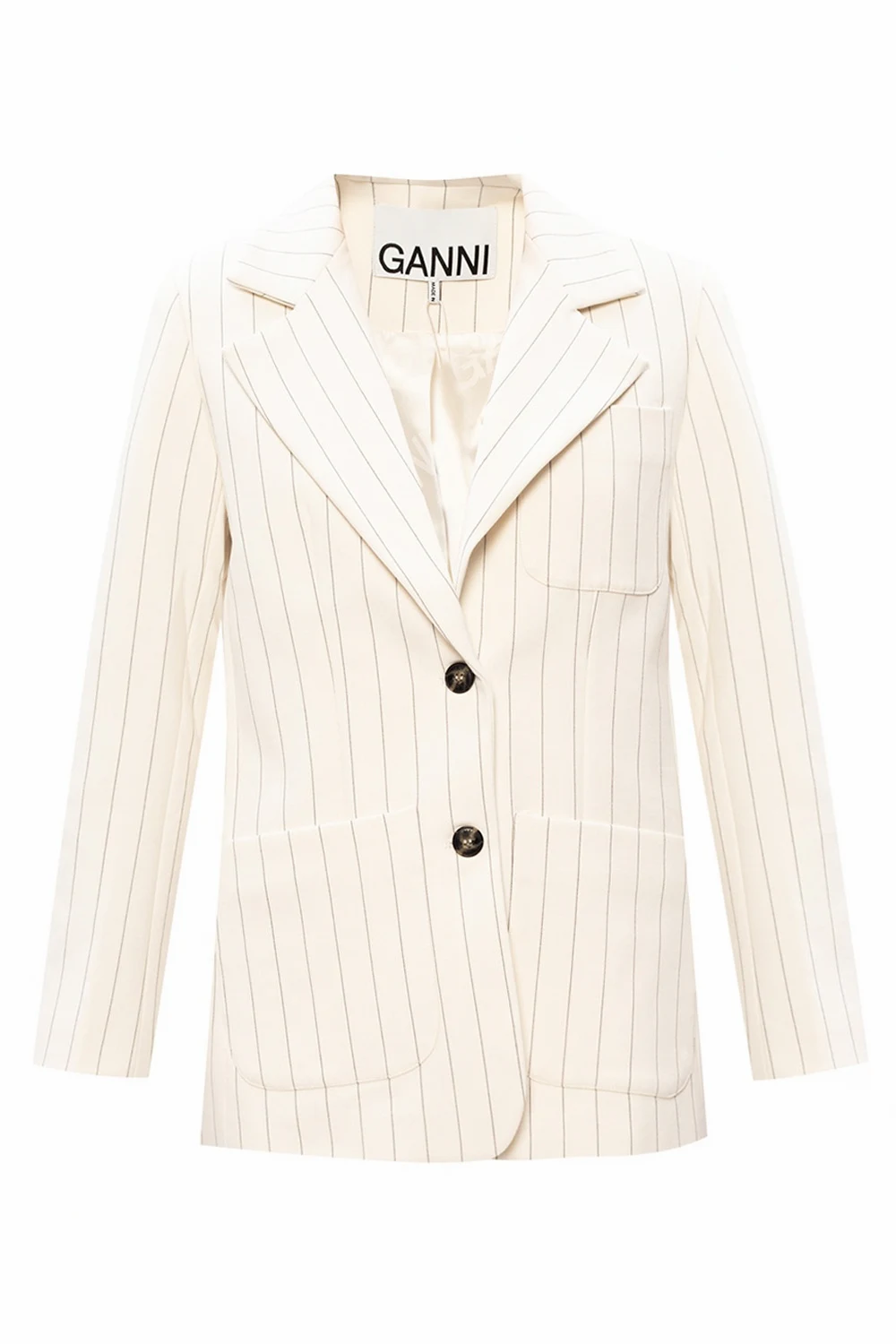 Blazer with notched lapels