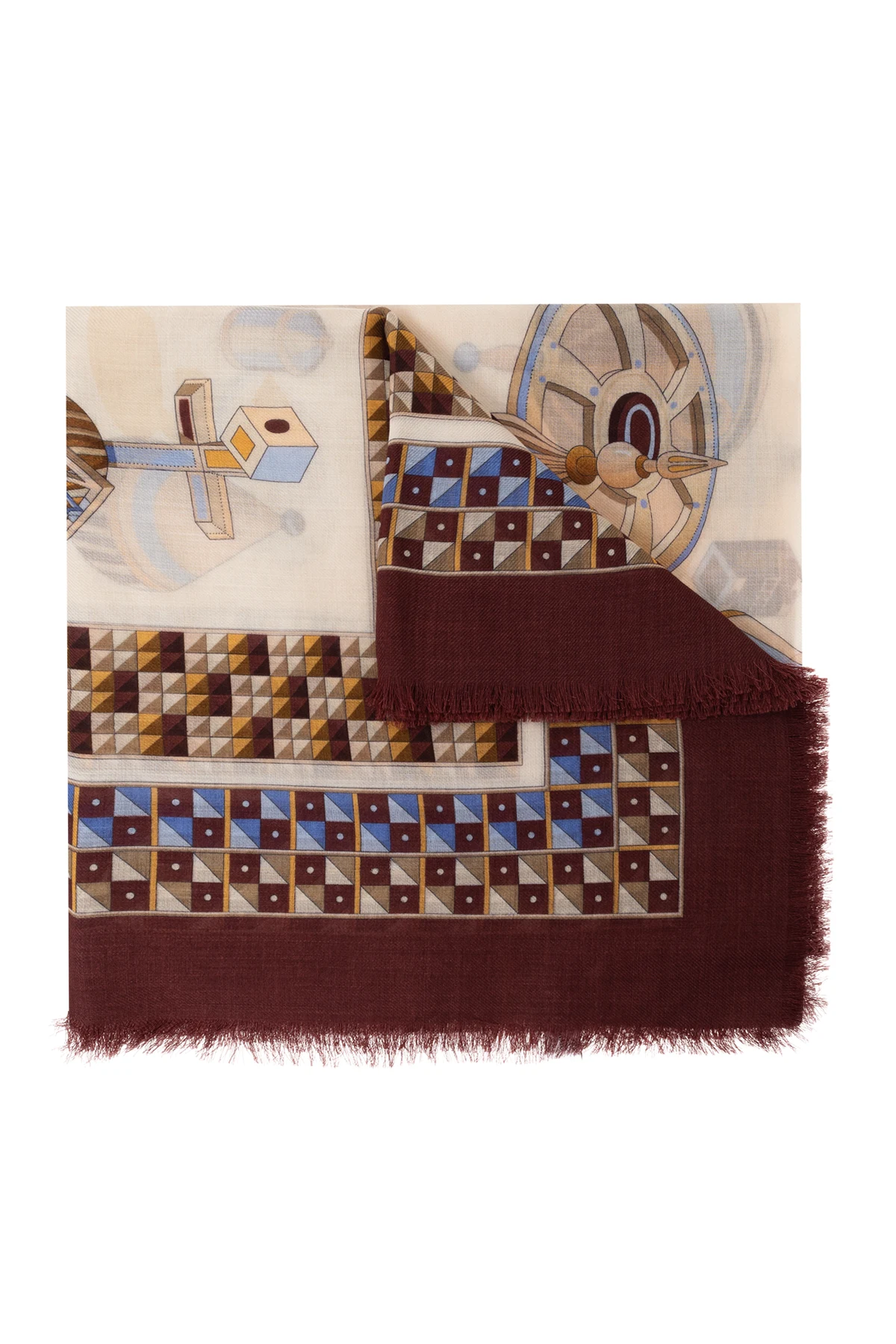 MULTICOLOUR Cashmere scarf with print