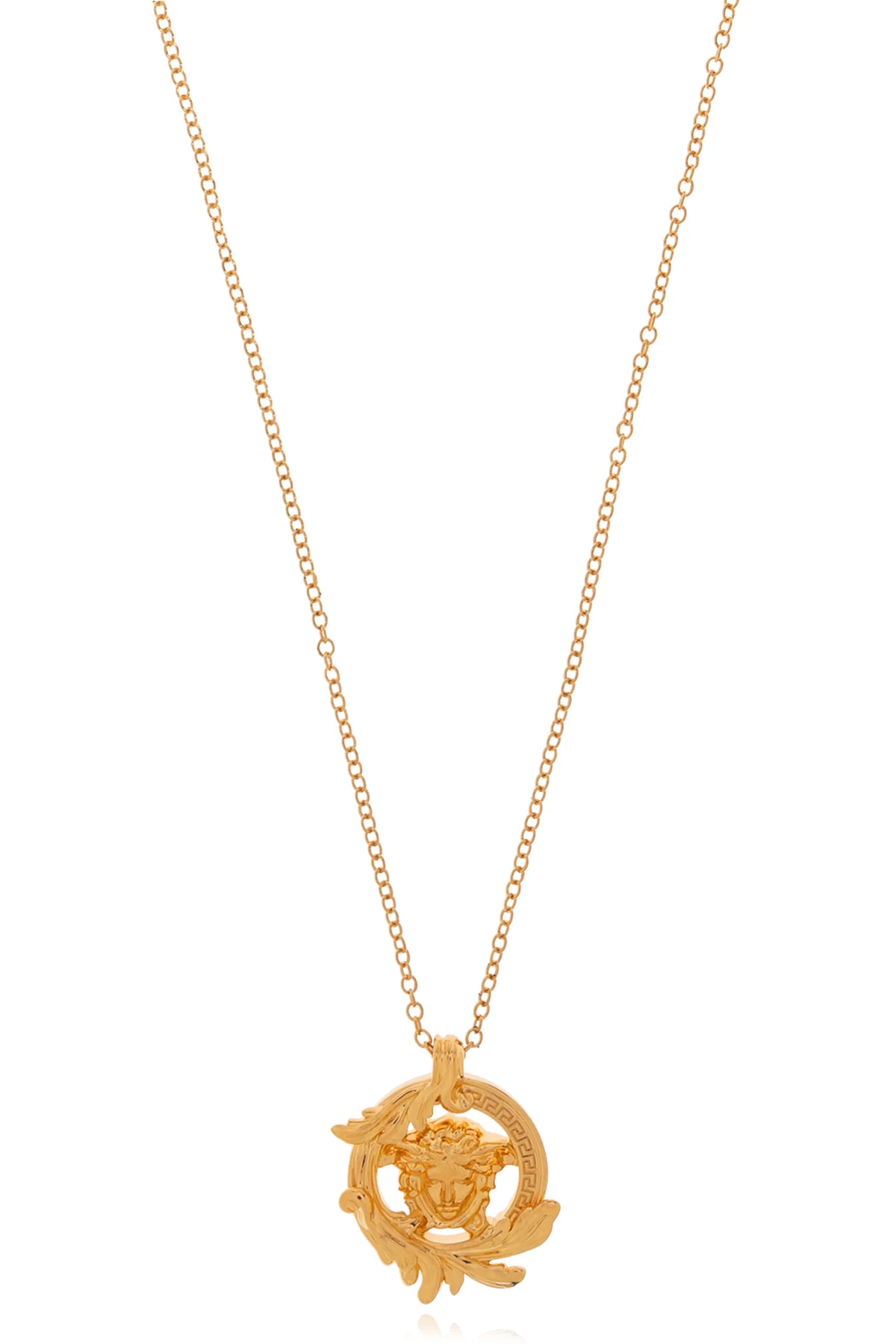 GOLD Necklace with Medusa Head