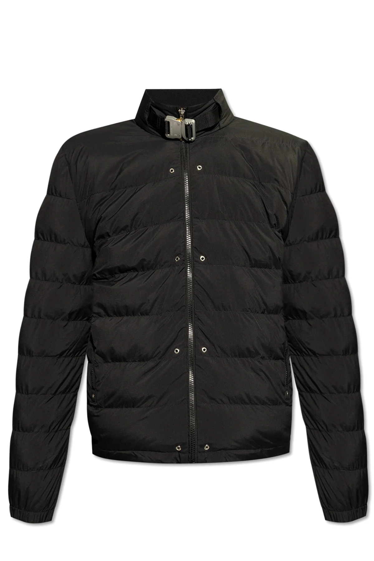 Padded jacket with standing collar