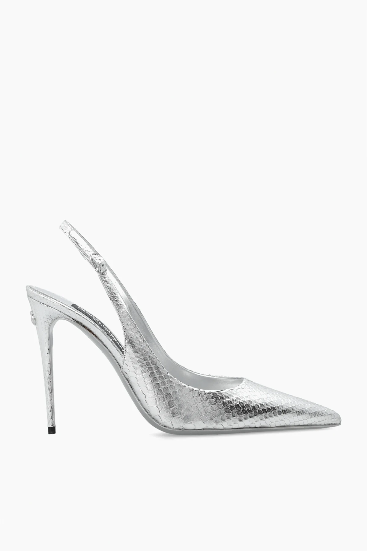 SILVER Leather pumps