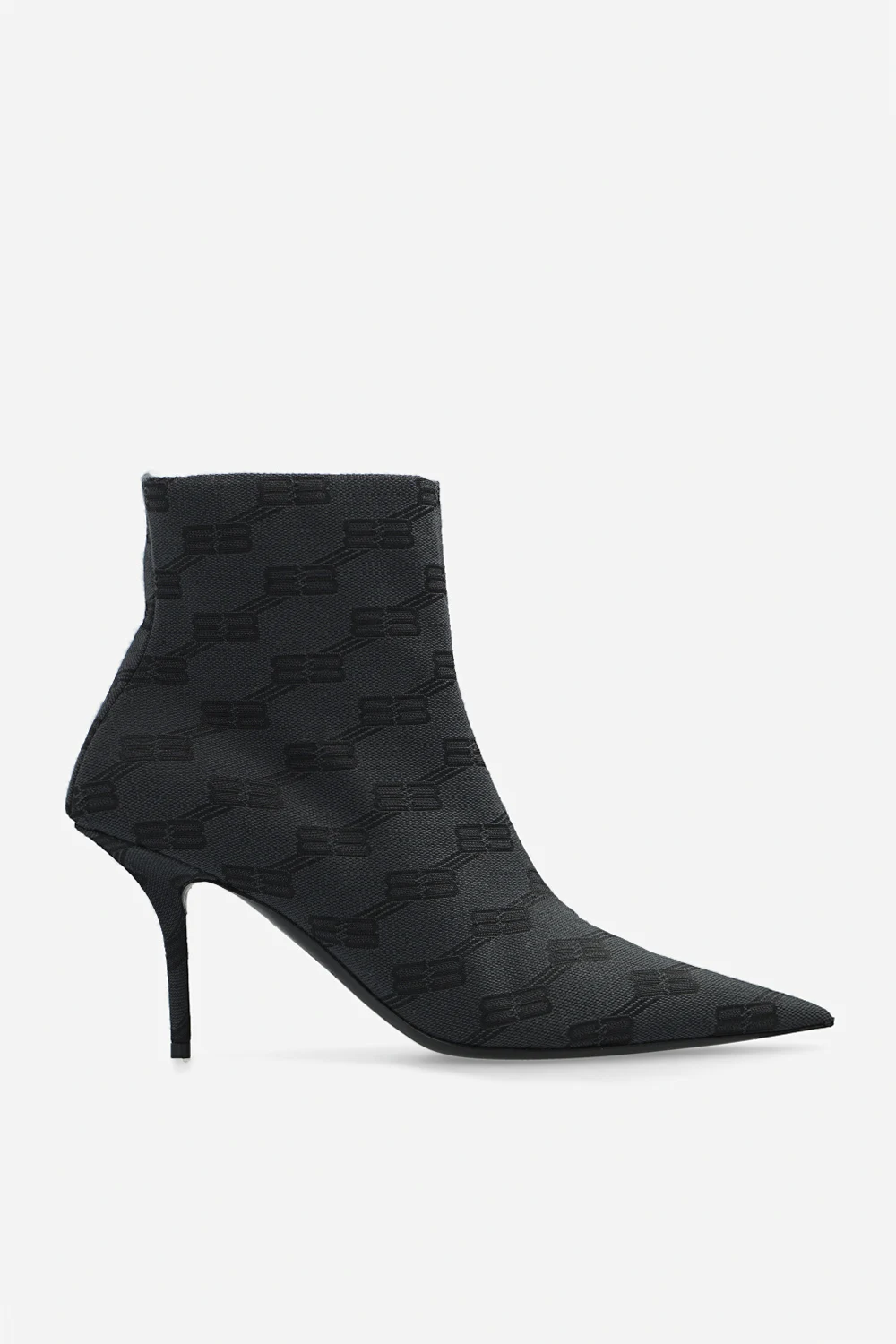 Botki na szpilce z logo