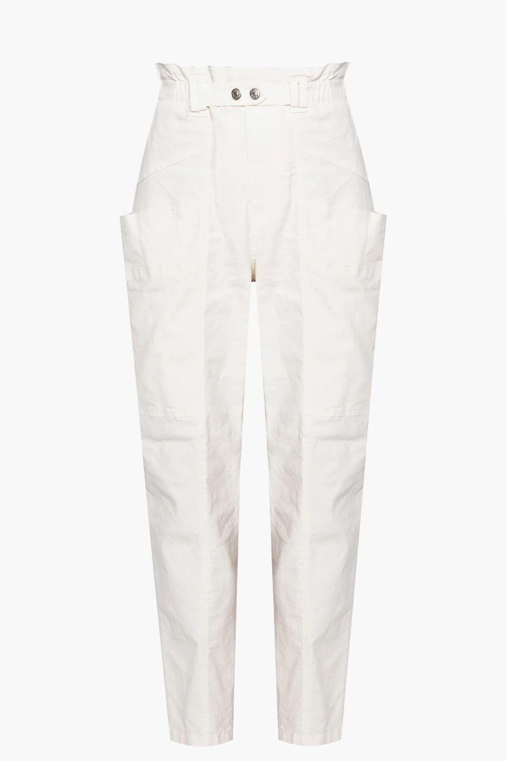 Trousers with gathers