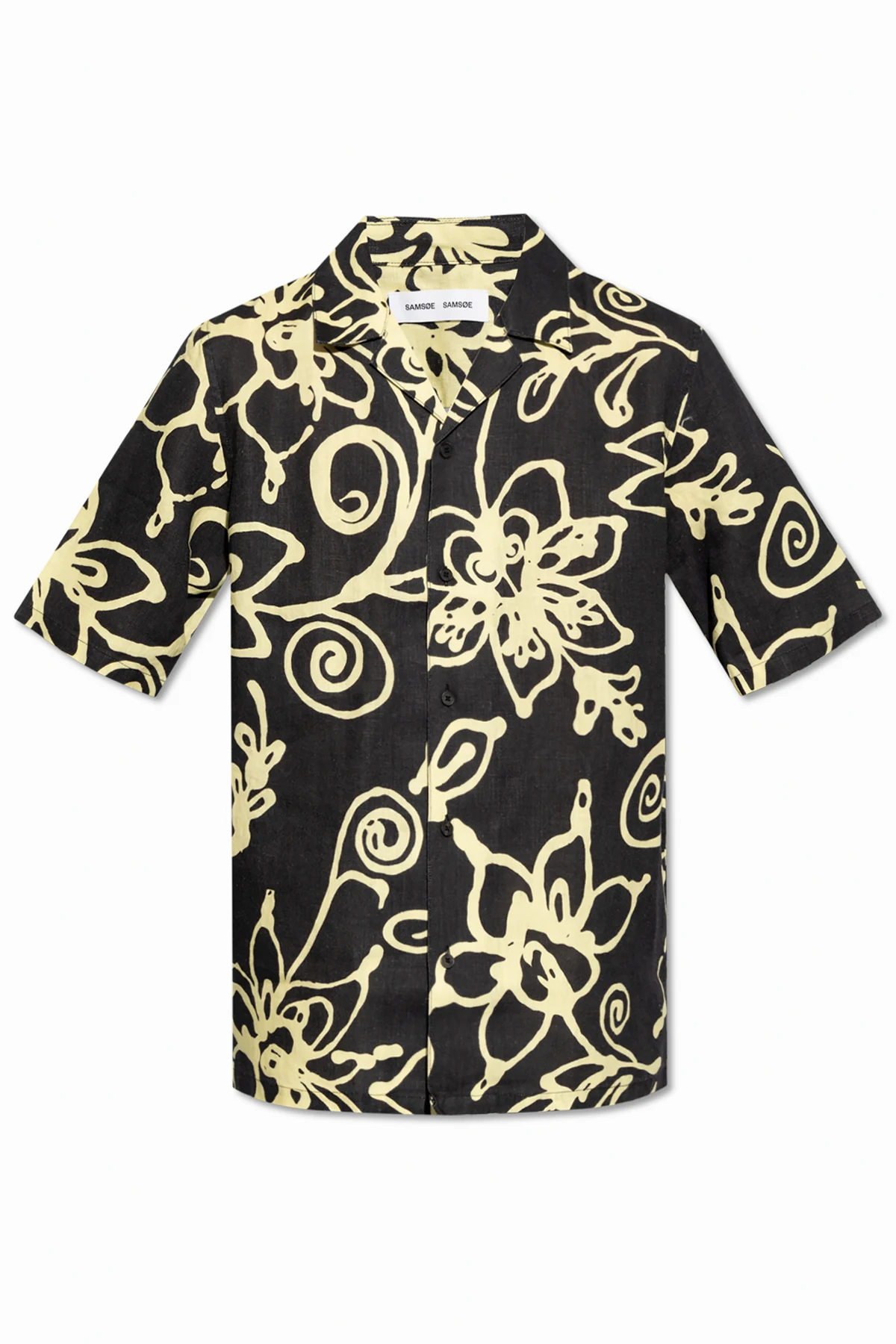 BLACK Linen shirt 'Oscar'