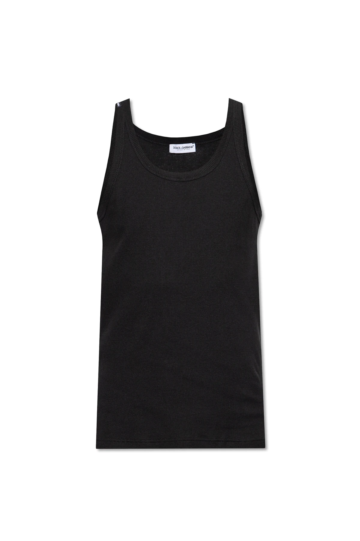 BLACK Tank top with logo