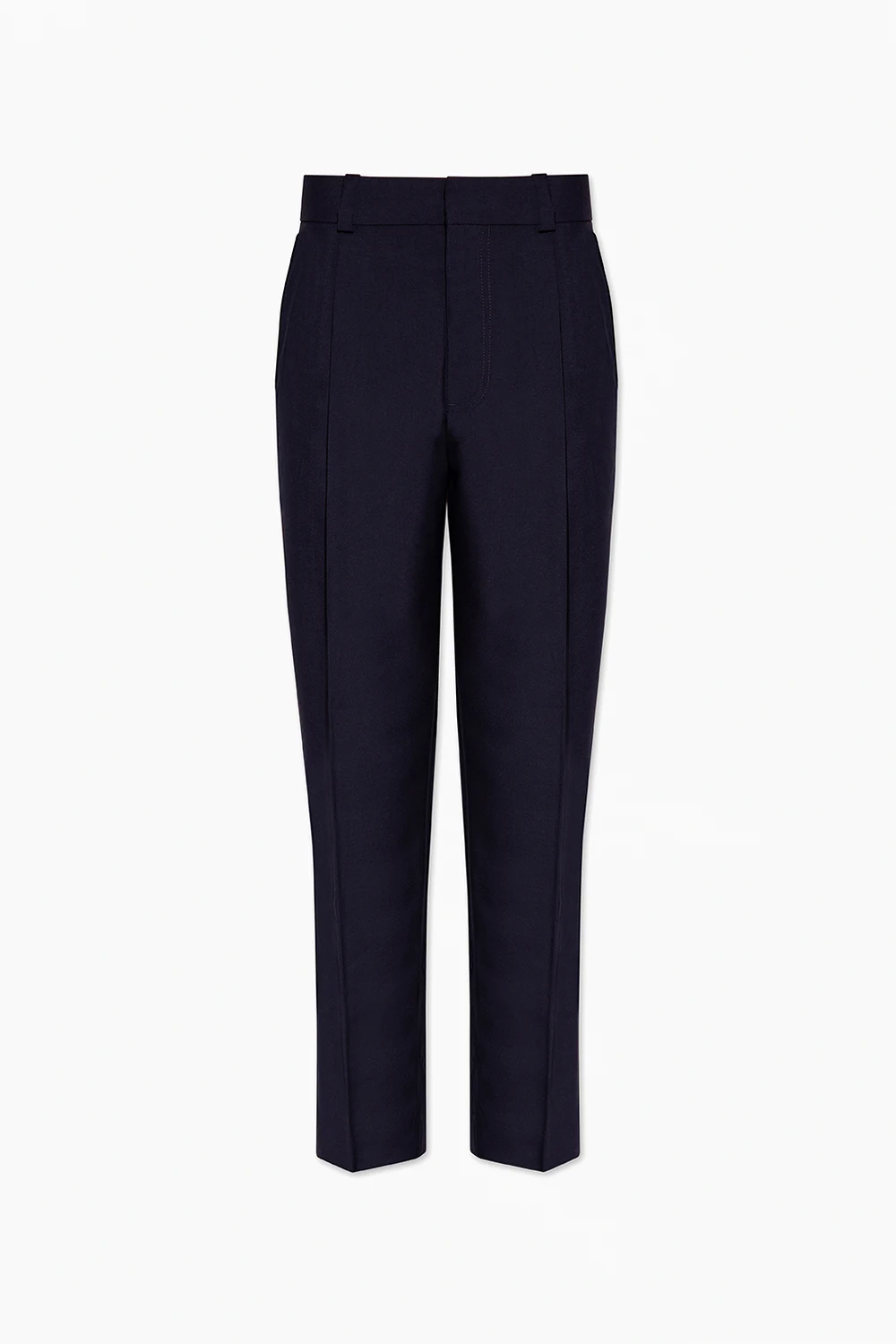 Wełniane spodnie w kant