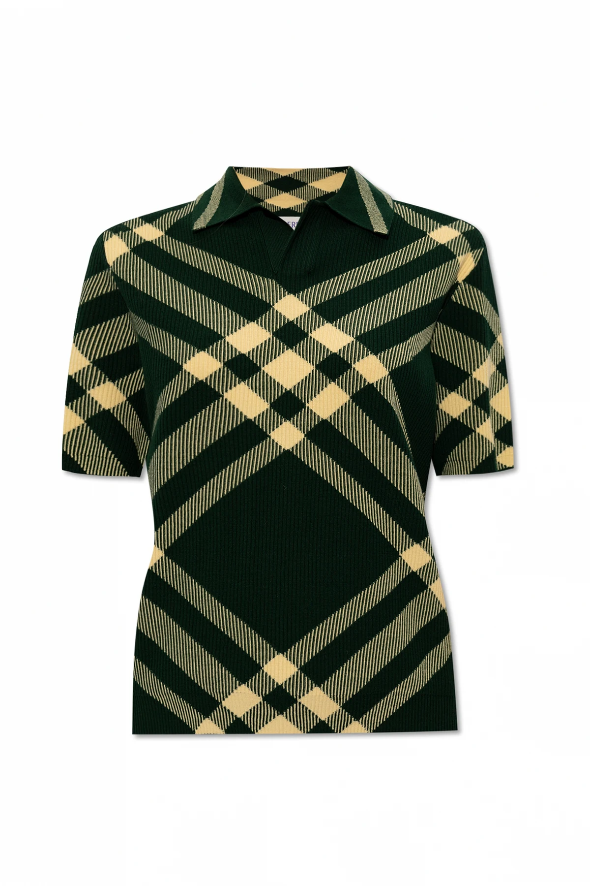 Wool polo shirt