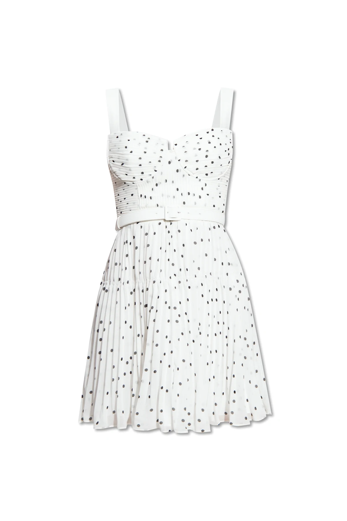 Plisowana sukienka na ramiączkach