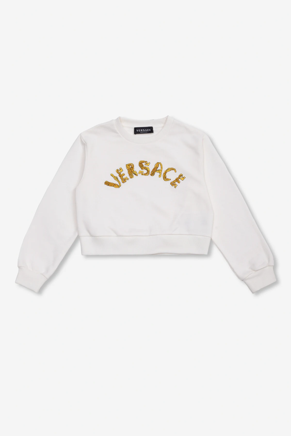Cropped sweatshirt with logo