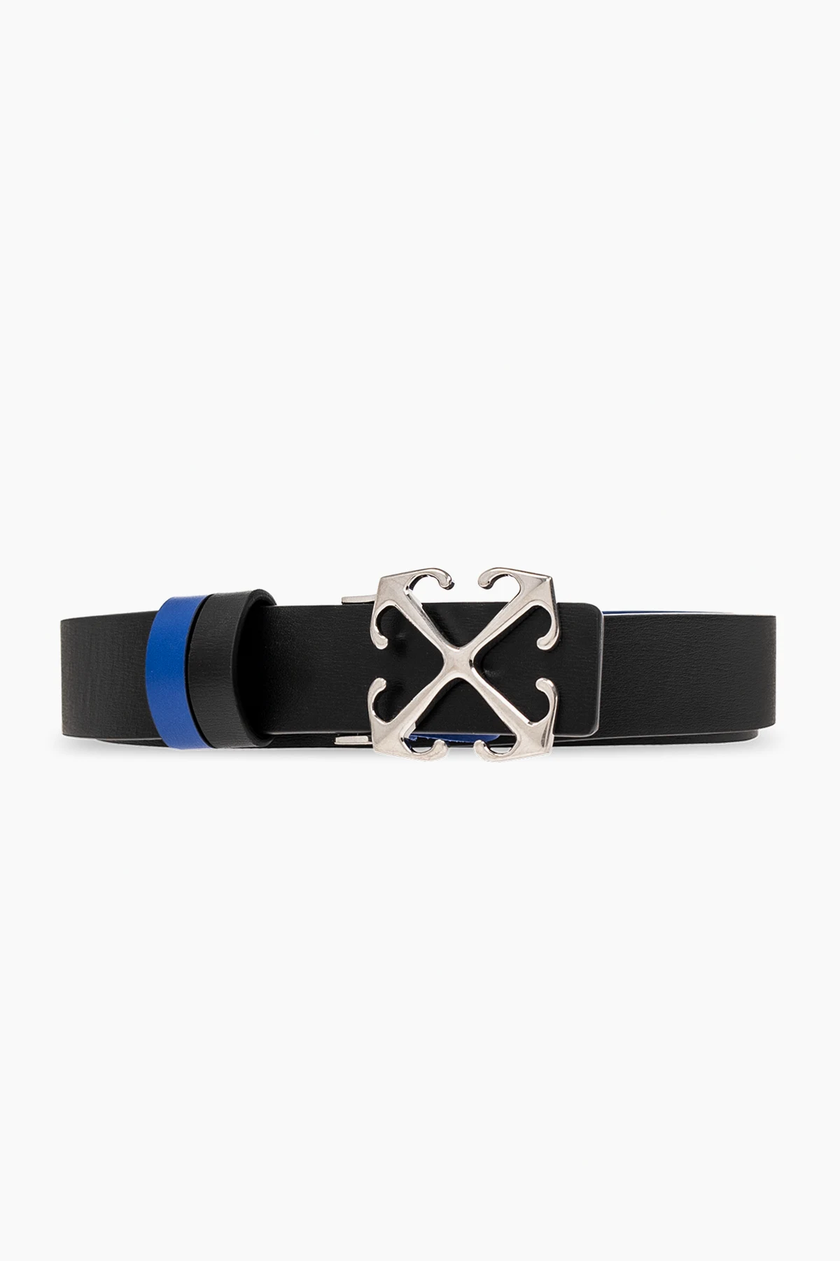 Reversible belt with logo