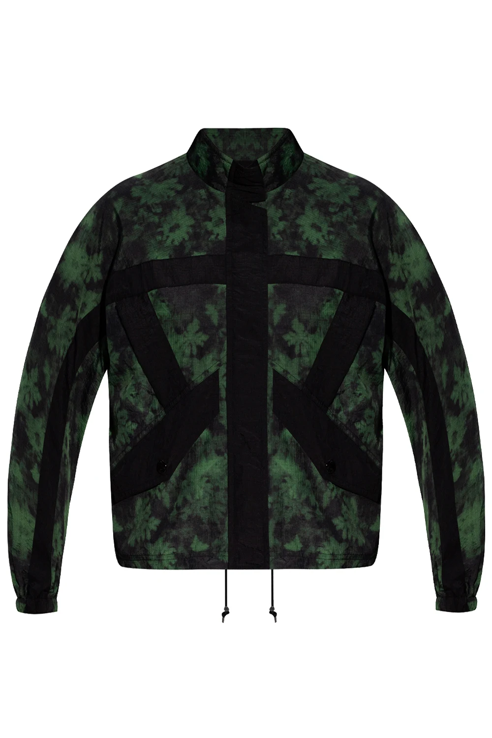 Rain jacket with standing collar