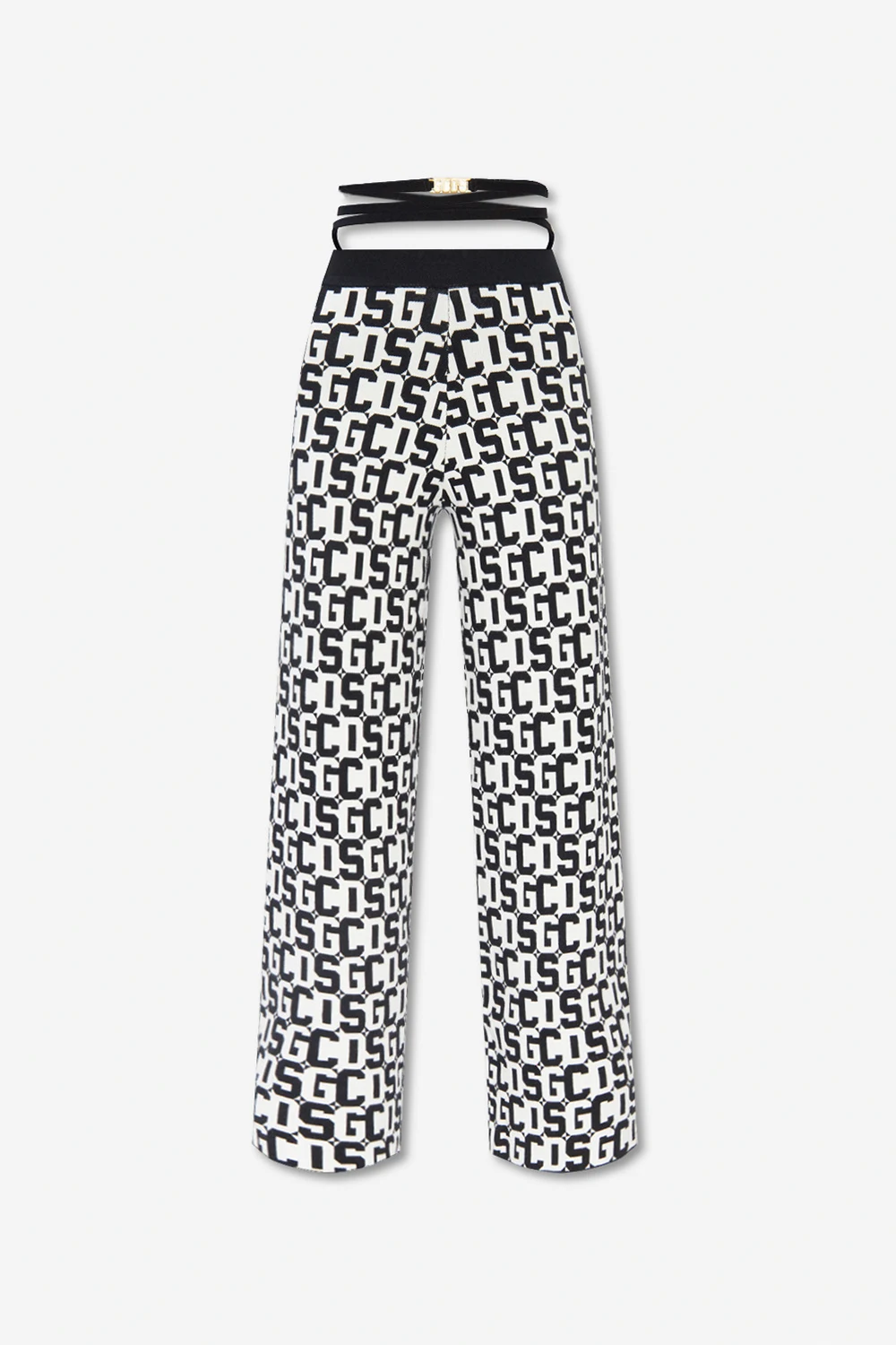 Trousers with monogram
