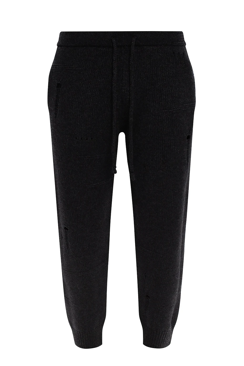 Spodnie z surowym wykończenie