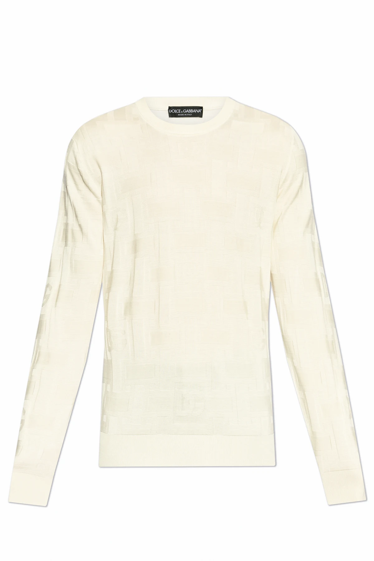 cream Sweater with monogram