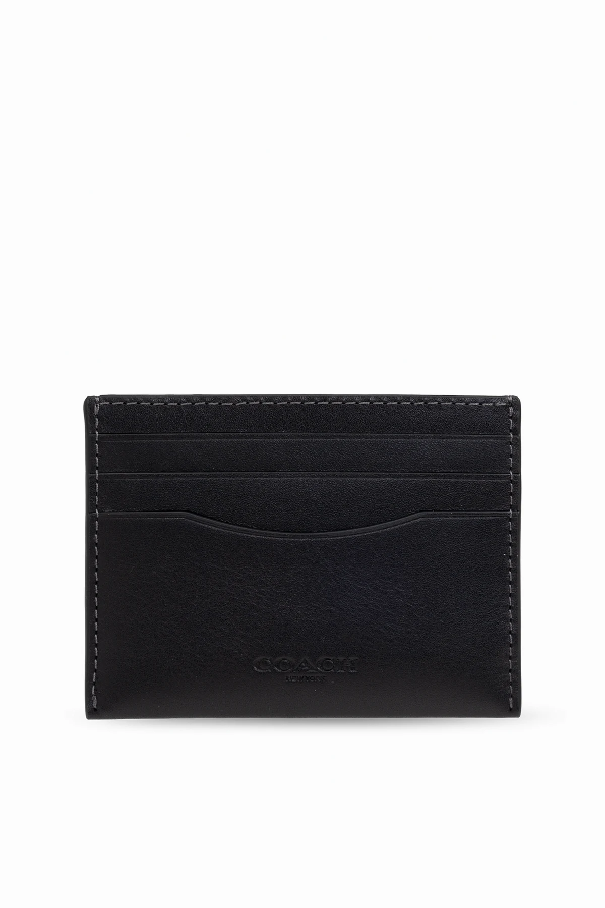 CZARNY Skórzane etui na karty