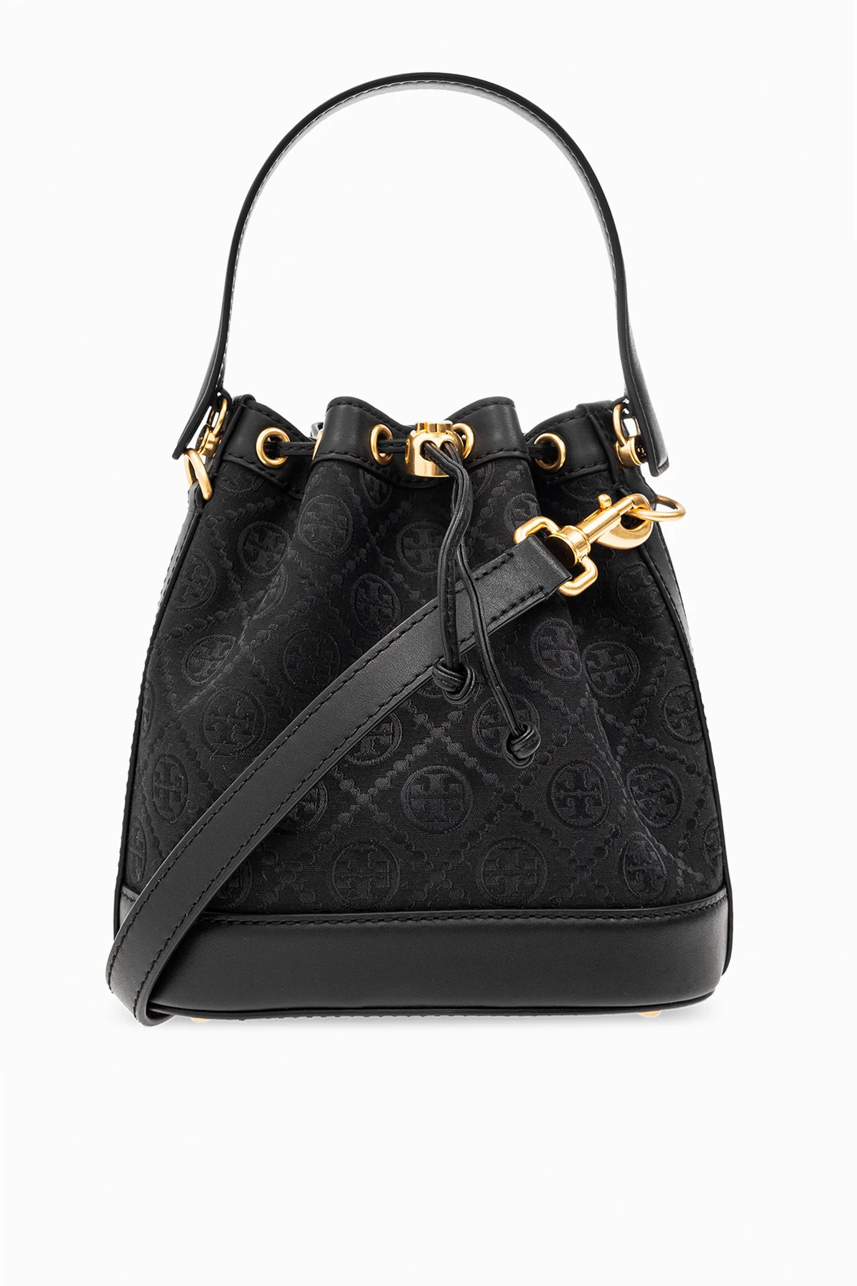 CZARNY Torba ‘T Monogram’ typu ‘bucket’