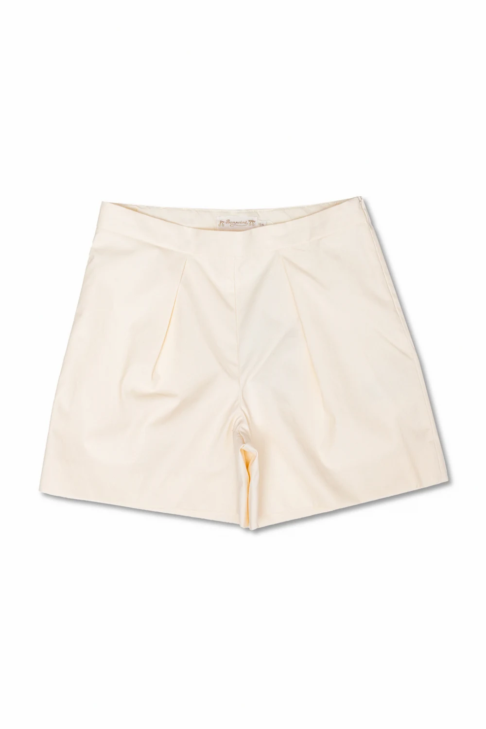 Shorts with hidden zip