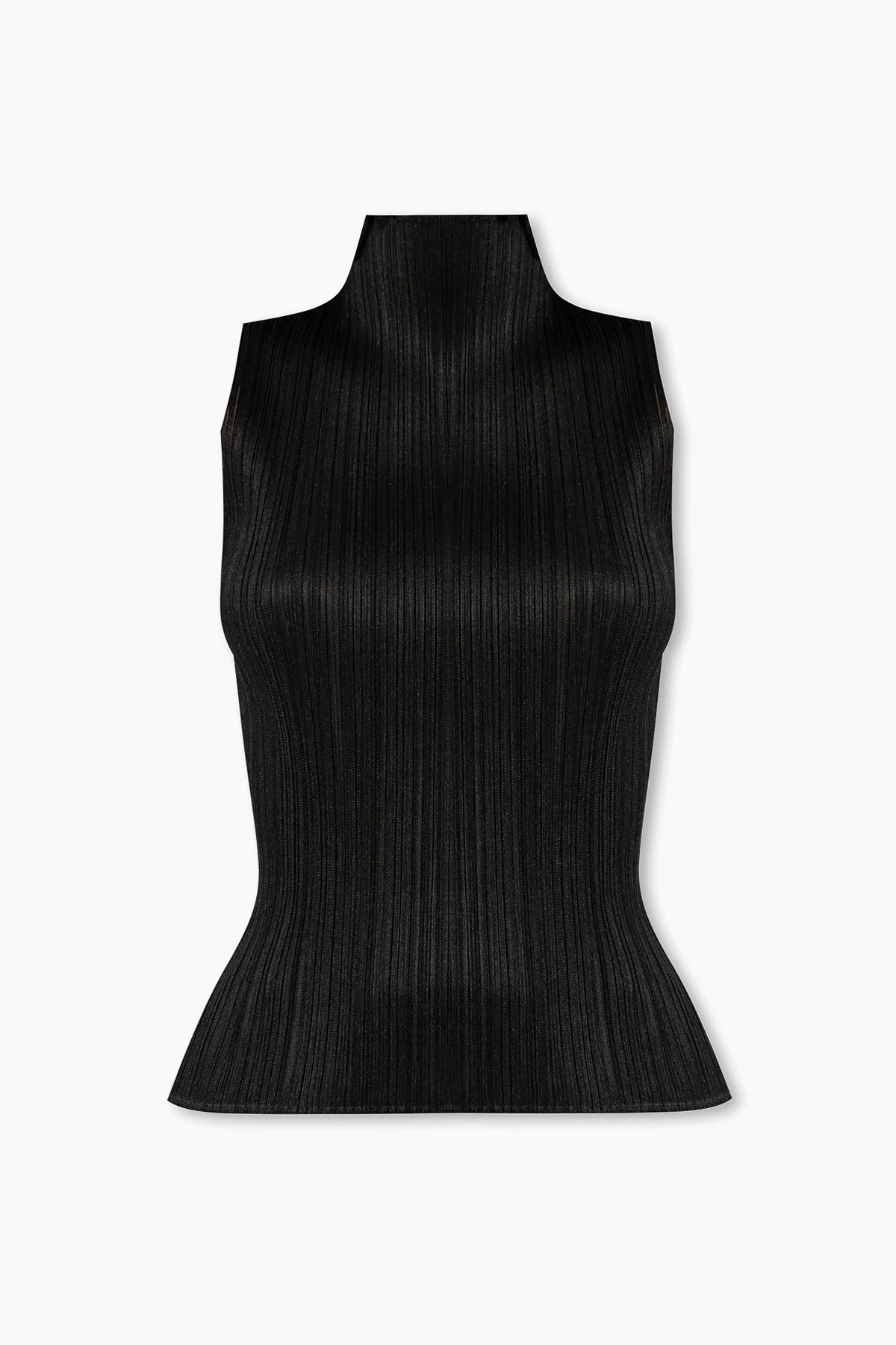 Pleated sleeveless top