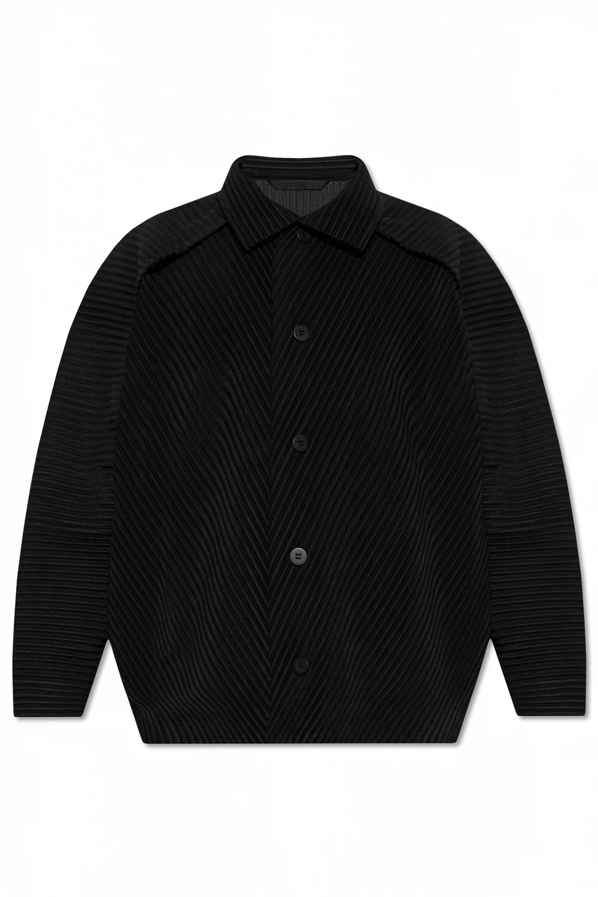 Pleated jacket with loose fit