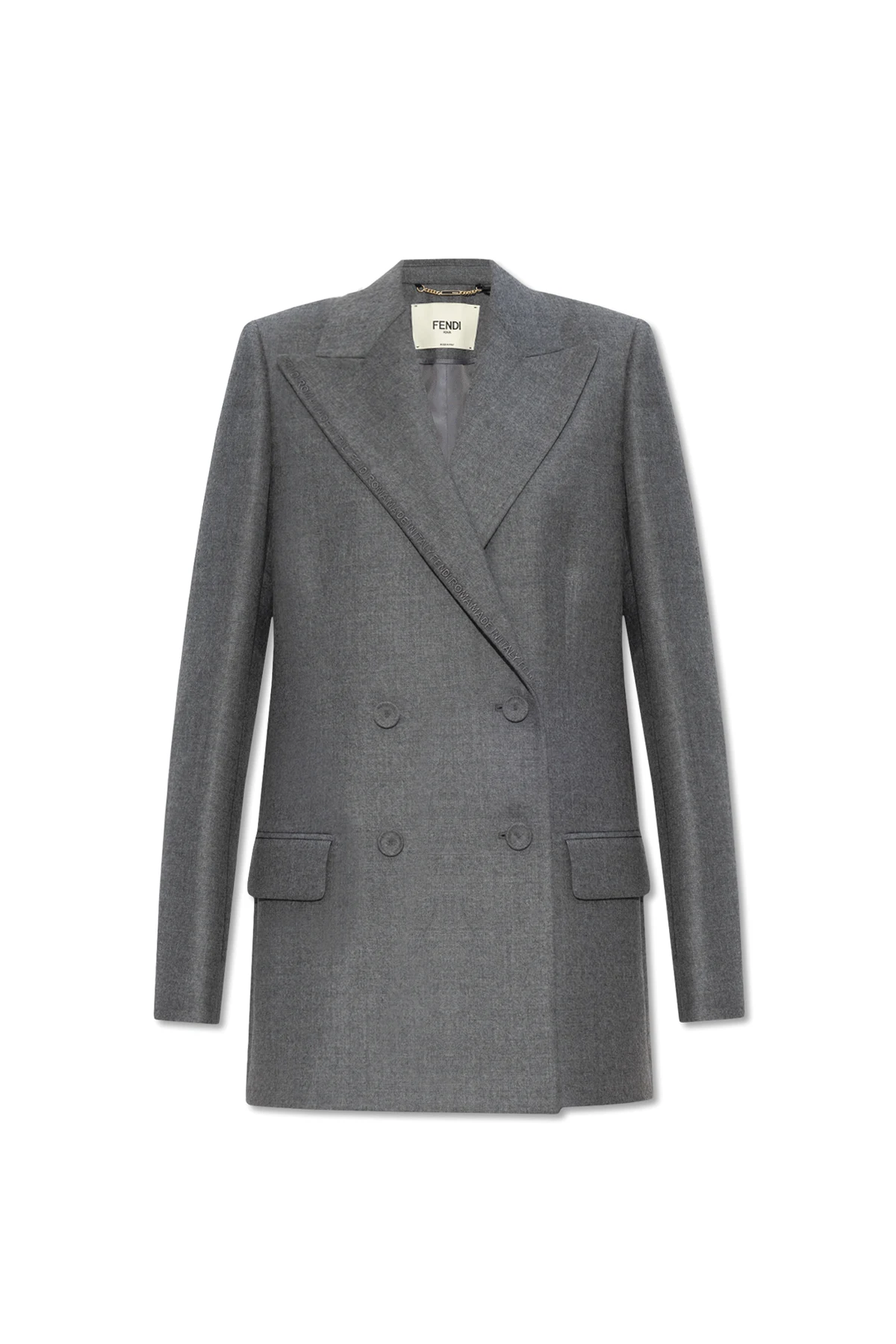 Wool double-breasted blazer