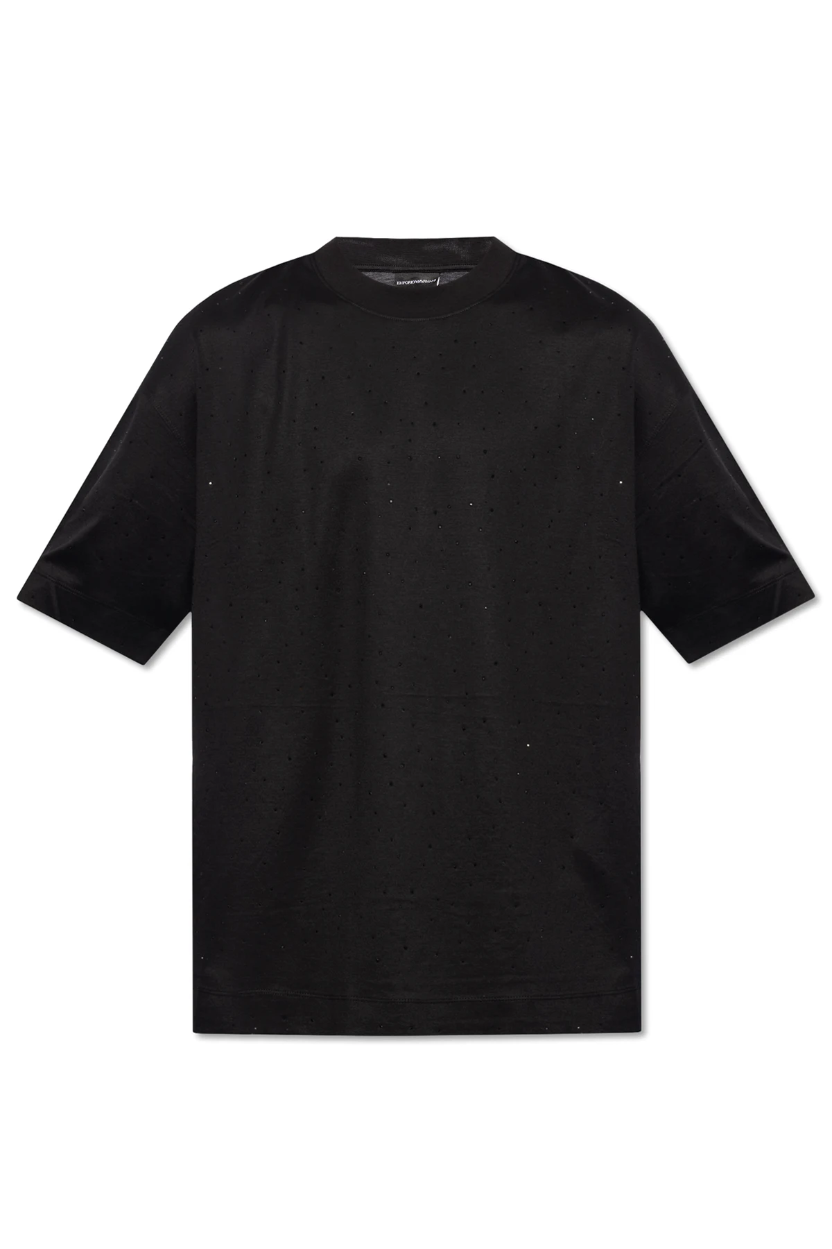 T-shirt z połyskującymi aplikacjami