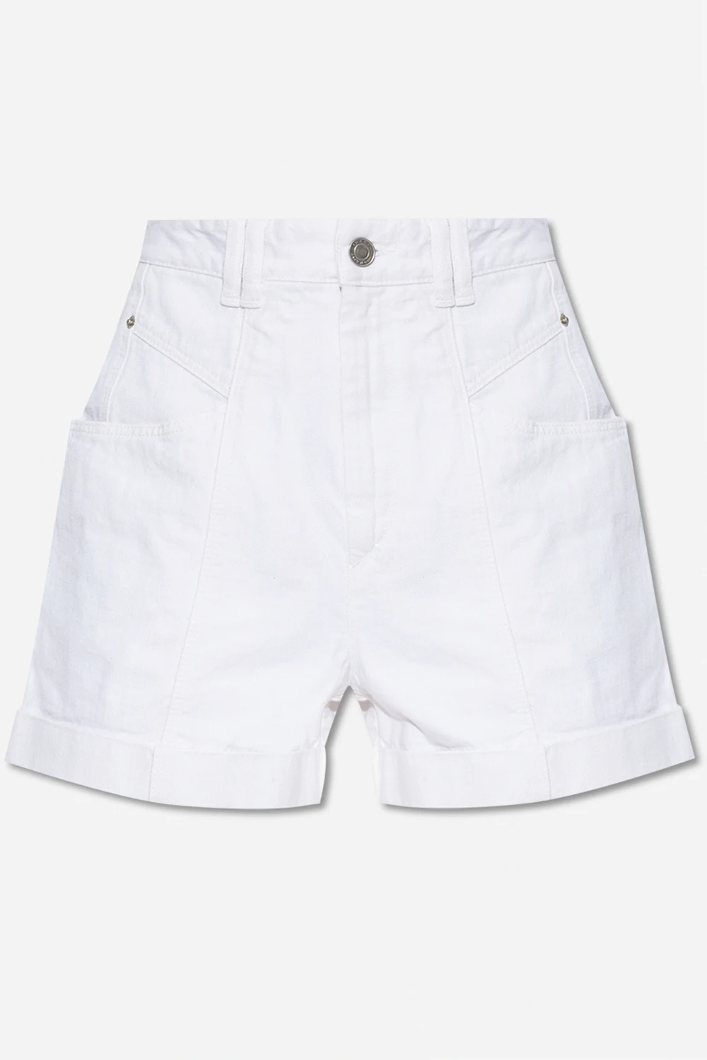 ‘Vetanio’ high-waisted denim shorts