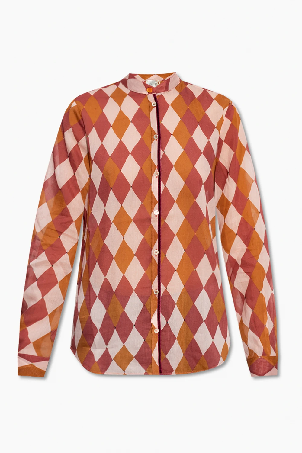 Shirt with diamond pattern