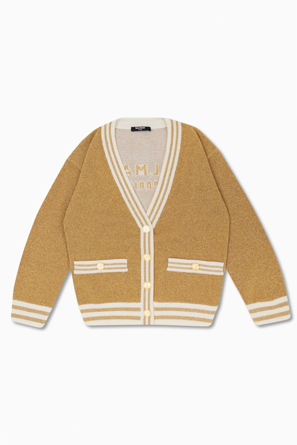 Cardigan with logo