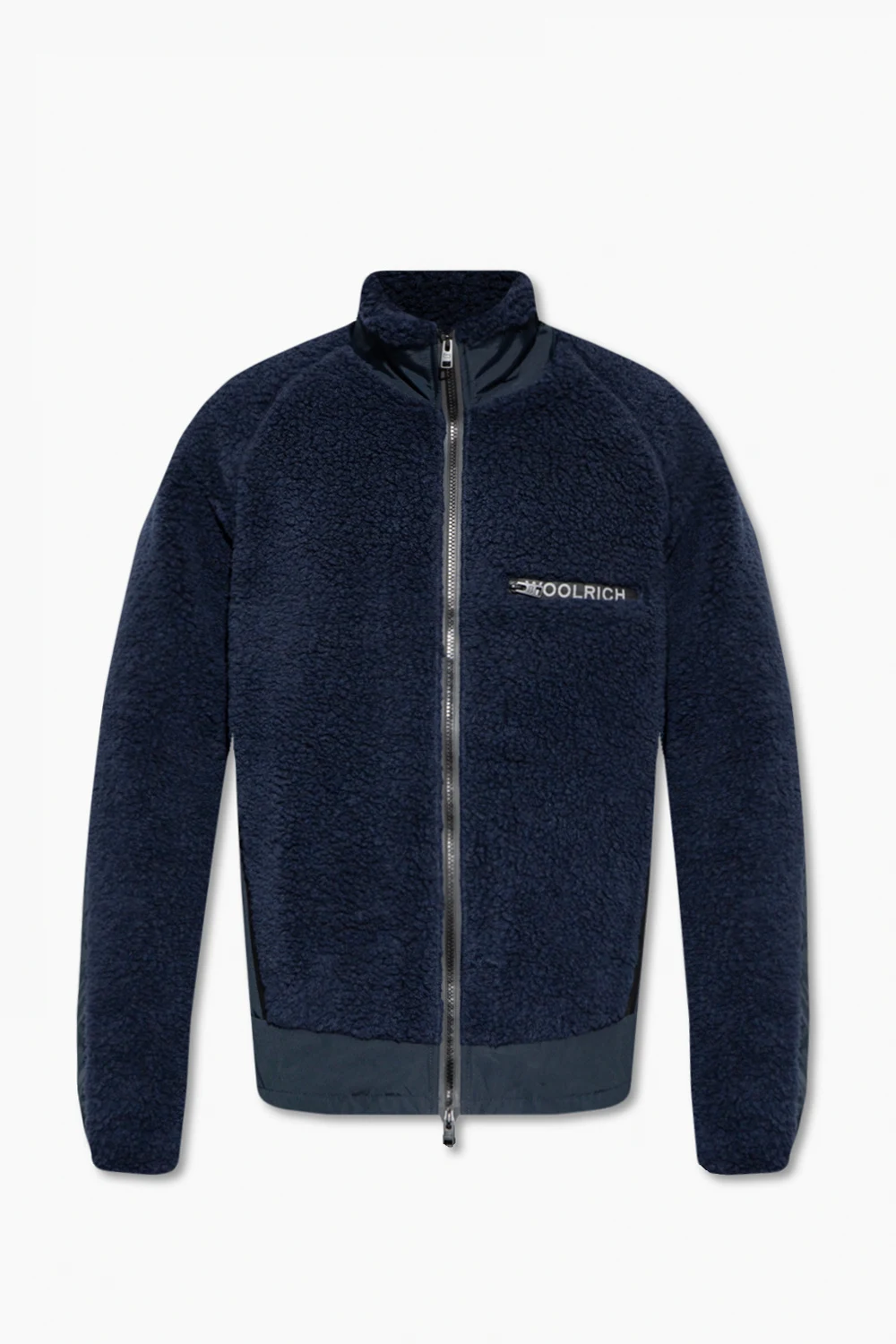 Jacket with standing collar