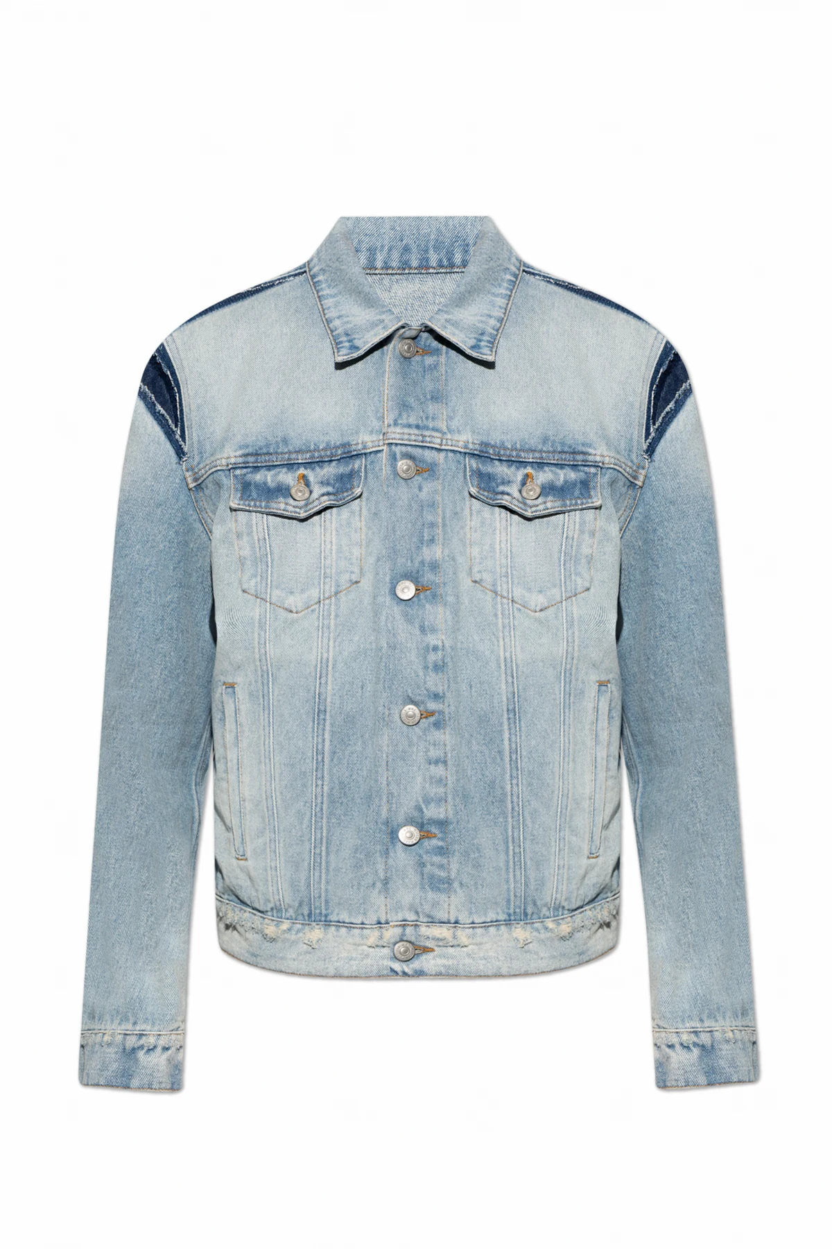 Jeansowa kurtka z efektem `vintage`