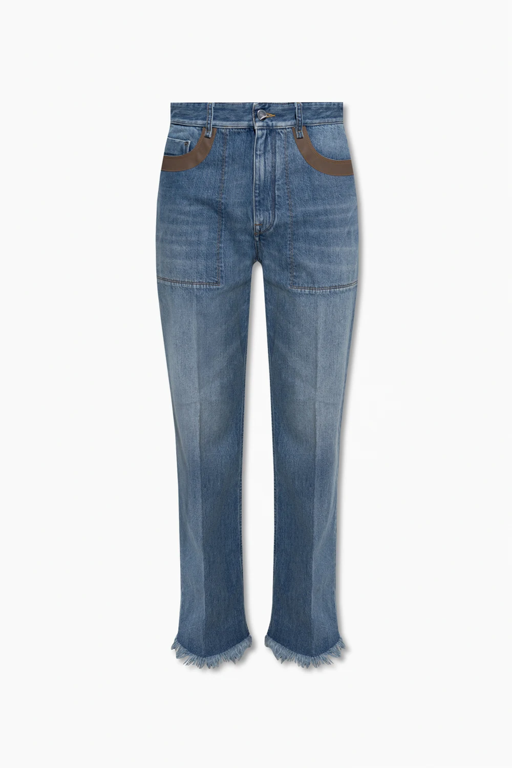 Jeans with straight legs